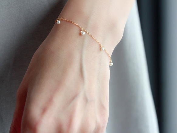 14kgf-petit pearl bracelet 第6張的照片