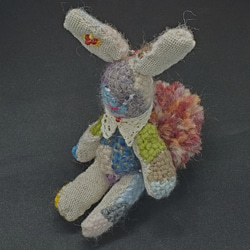 わんちゃん:ハンドメイド　ダーニング刺繍指人形　うさぎ 2eef257396e2e10384cad87260a5fd