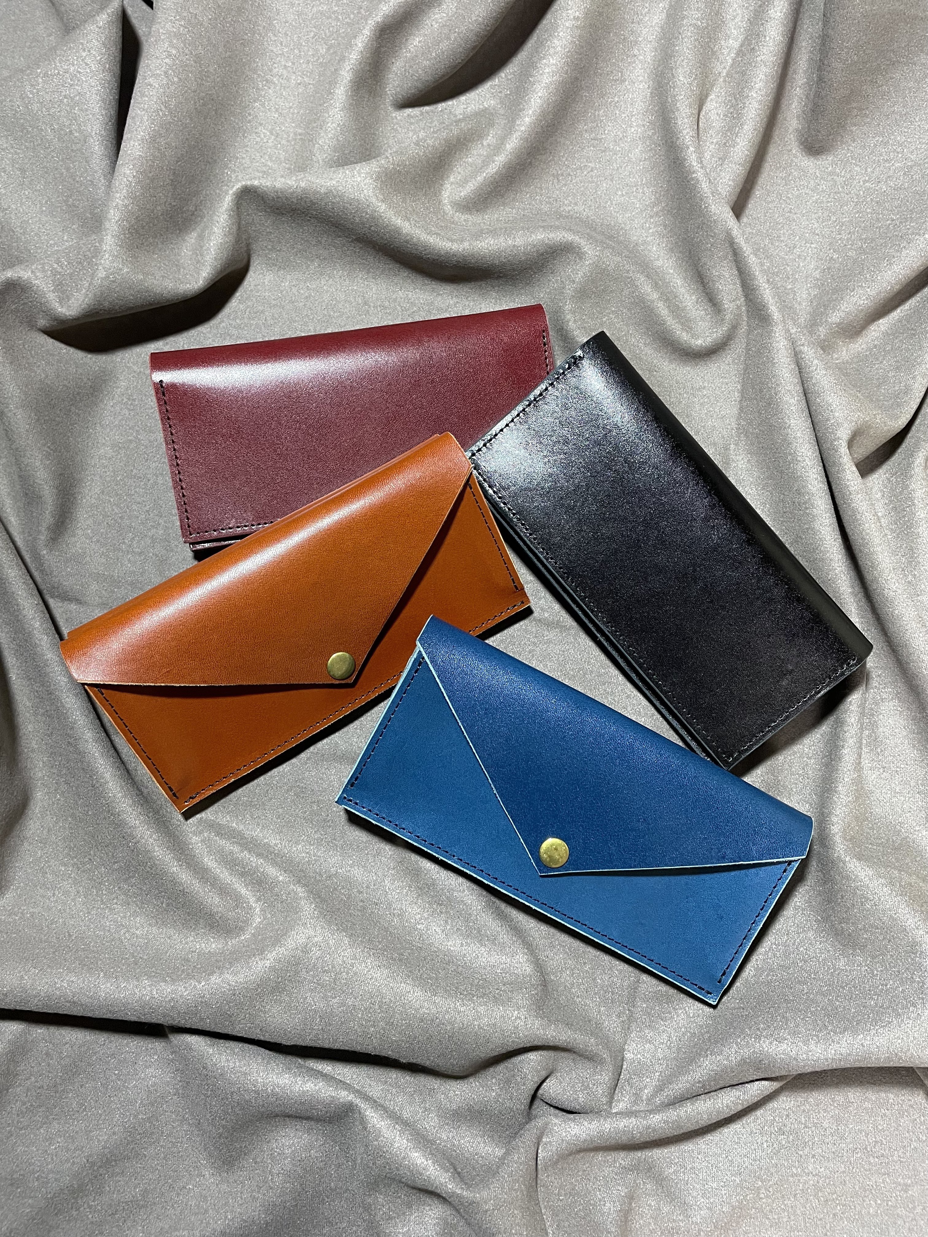 フラップロングウォレット 【栃木レザー 本革】