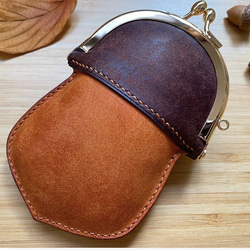 橡果零錢包【可可咖・チョコ】 / Acorn Kisslock Coin case (Brown) 第7張的照片