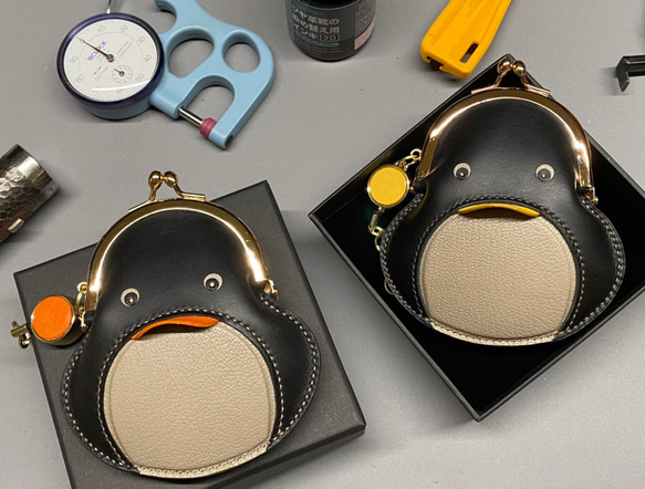 企鵝零錢包【橘嘴・オレンジ】 / penguin Kisslock Coin case (Orange) 第10張的照片