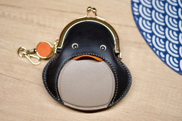 企鵝零錢包【橘嘴・オレンジ】 / penguin Kisslock Coin case (Orange) 第1張的照片