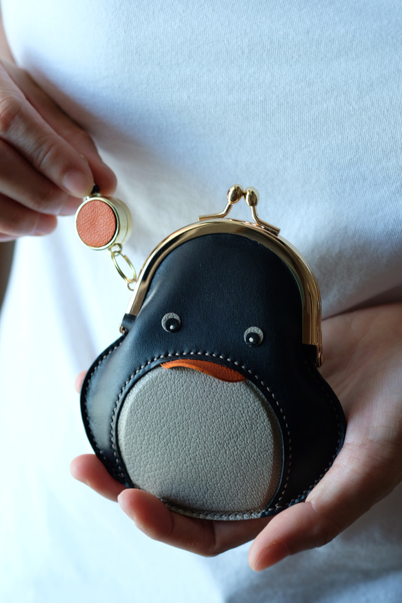 企鵝零錢包【橘嘴・オレンジ】 / penguin Kisslock Coin case (Orange) 第6張的照片