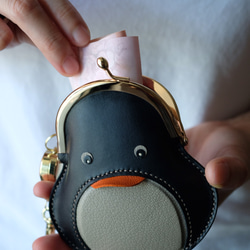 企鵝零錢包【橘嘴・オレンジ】 / penguin Kisslock Coin case (Orange) 第7張的照片