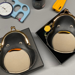 企鵝零錢包【黃嘴・キイロ】 / penguin Kisslock Coin case (Yellow) 第3張的照片