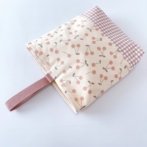 くすみチェリー 》上履き入れ（上靴袋）さくらんぼ フルーツ 女の子