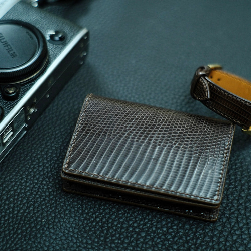 リザード革 名刺入れ 二つ折り 楽天市場】【10%OFF】 エルメス カードケース カルヴィ リザード
