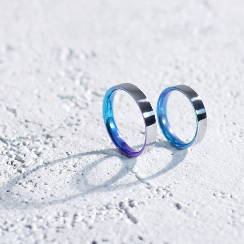 Creema限定 Arikataペアリングセット「チタン製 裏で楽しむ4mm