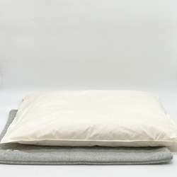 【少数 在庫限り　値下げしました 】大きめ!!  リアルダウン使用‼︎ 羽毛クッションベッドセット　ペットベッド 11枚目の画像