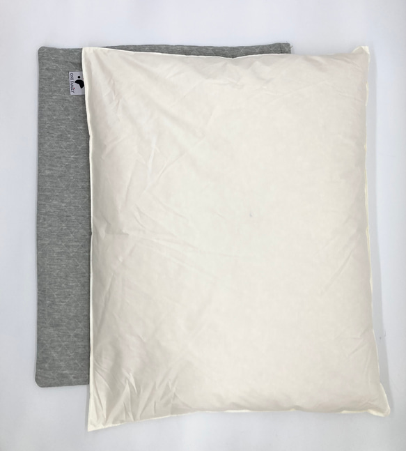 【少数 在庫限り　値下げしました 】大きめ!!  リアルダウン使用‼︎ 羽毛クッションベッドセット　ペットベッド 12枚目の画像