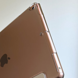 タータンチェック iPad カバー ケース ペン収納 軽量 背面クリア 12枚目の画像
