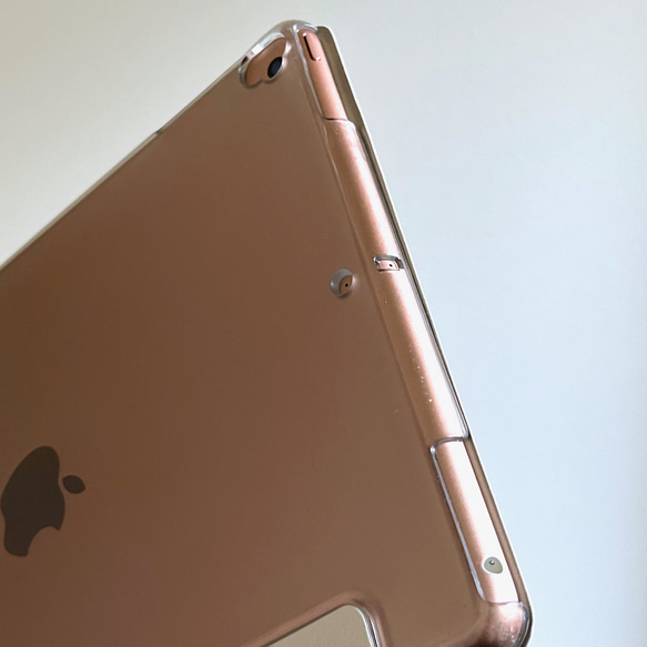 タータンチェック iPad カバー ケース ペン収納 軽量 背面クリア 12枚目の画像