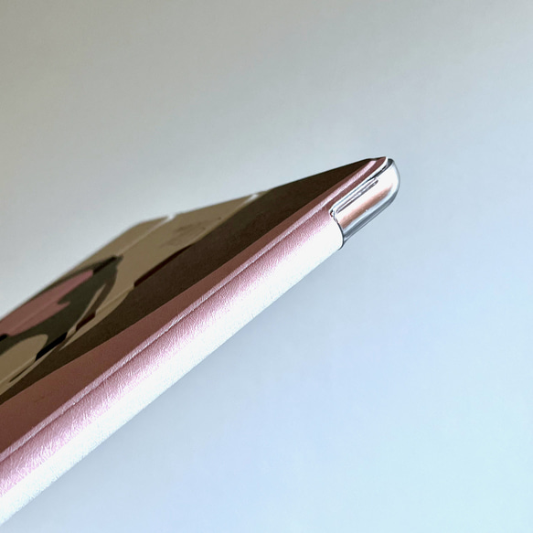 タータンチェック iPad カバー ケース ペン収納 軽量 背面クリア 11枚目の画像