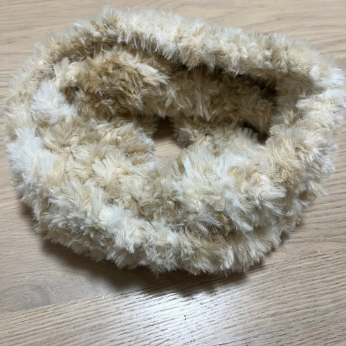 G② ふわふわ 毛糸 キャットヤーン ハンドメイド 2重 スヌード