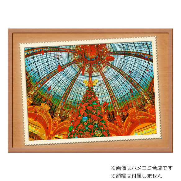 【選べる3枚組ポストカード】パリ ギャラリー・ラファイエットのクリスマス【作品No.435】 2枚目の画像