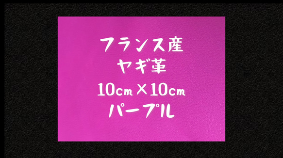 フランス産ヤギ革 約10cm×約10cm 1枚目の画像