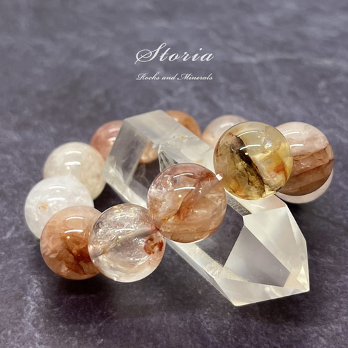 16mm マニカラン産 ヒマラヤ水晶 ブレスレット （原石買付・国内