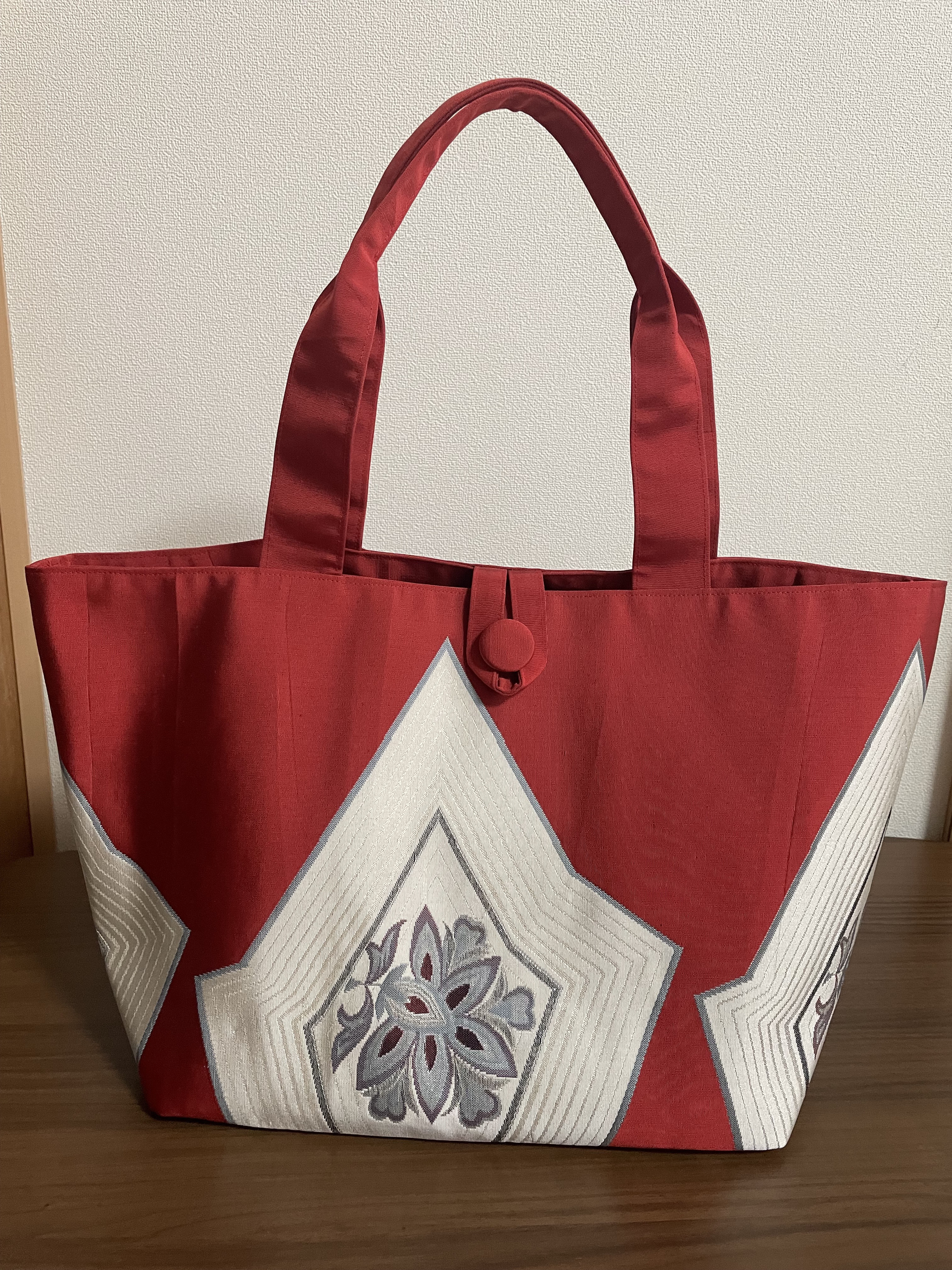 名古屋帯 リメイク ハンドメイド トートバッグ 其の16