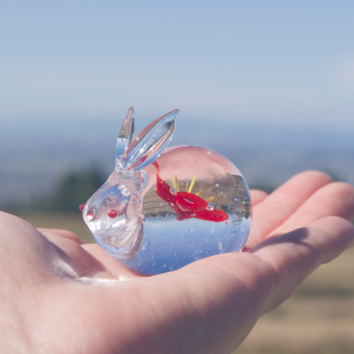 すみれ※即購入OK　バカラ　干支　うさぎ「卯」　T.305 卯」（うさぎ） 干支香合