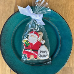 クリスマスオーナメント サンタクロース アイシングクッキー【プレーン】 6枚目の画像