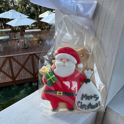クリスマスオーナメント サンタクロース アイシングクッキー【プレーン】 7枚目の画像
