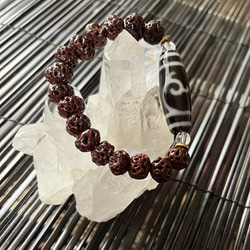 開光 緑度母（グリーンターラ）天珠 ブレスレット dzi ＊ ΚΑйON