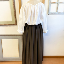 促銷價 ★ 成人長裙❤️ 透明雪紡材質超長裙 棕色（尺寸隨意L~LL） 第7張的照片
