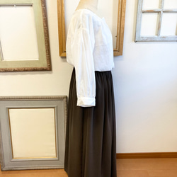 促銷價 ★ 成人長裙❤️ 透明雪紡材質超長裙 棕色（尺寸隨意L~LL） 第6張的照片