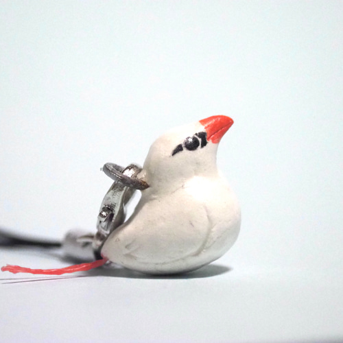 とりだるまストラップ<アカオネッタイチョウ> 携帯ストラップ