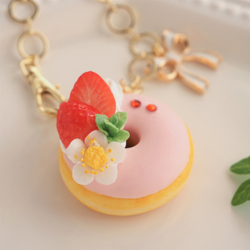 いちごのドーナツ・バッグチャーム バッグチャーム Citrus cafe 通販