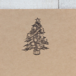 クリスマスツリーの消しゴムハンコ 2枚目の画像