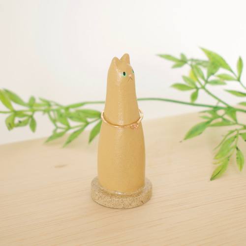 英国　WADE 窯　猫　フィギュリン　ウェイド　リングホルダー　小物入 新品】英国製 リングホルダー 猫 ハンドメイド インテリア 雑貨