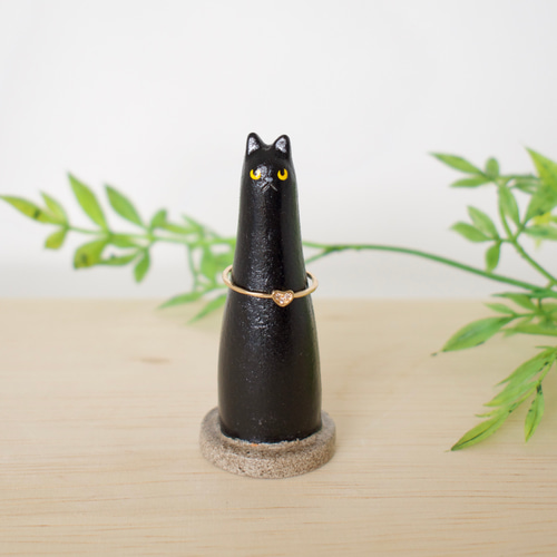 人気！】【受注生産】猫のリングホルダー その他インテリア雑貨