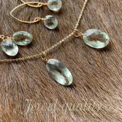 14kgf グリーンアメジストとレインボームーンストーンのチャーム 14kgf グリーンアメジストとレインボームーンストーンのチャーム