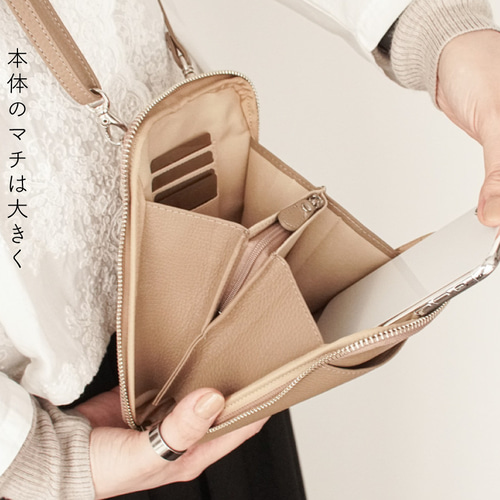 オリジナル 長財布 スマホポーチ✕2 3日以内発送】お財布機能が付いたスマホショルダーウォレット