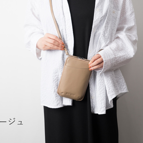 お財布ポーチ︎︎︎︎☺︎ショルダーバッグ︎︎︎︎☺︎レザー ハンドメイド 本革お財布ポシェット ポーチ カード レザーショルダーバッグ斜め掛け