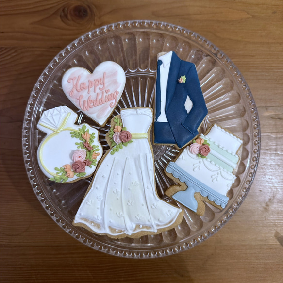 Wedding Box ウェディングボックス アイシングクッキー【名入れオプション有】 1枚目の画像