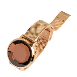 FACET コレクション - LEDローズゴールドメッキステンレス鋼腕時計 5枚目の画像