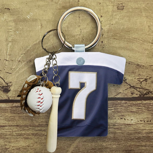 LINEで簡単【名入れ 写真入り Tシャツ型キーホルダー】 名入れ チーム