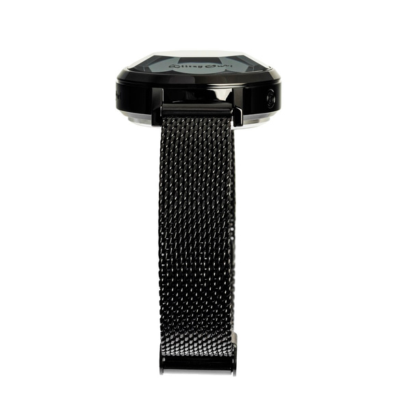 FACET コレクション - LED黒色ステンレス鋼腕時計 4枚目の画像