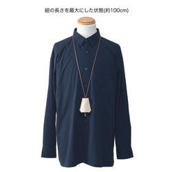 Clochette necklace / レザークロシェット キーケース グリーン 栃木レザー キーストラップ 7枚目の画像