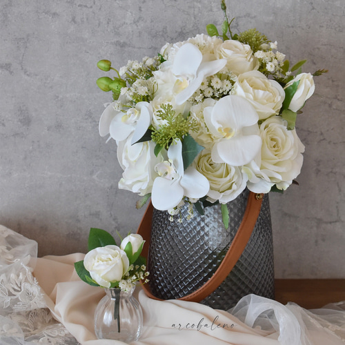 和装、洋装用ブーケ ⭐︎ブートニア付き 【公式通販】