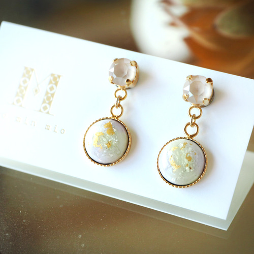 七宝焼 小春日和 ピアス ピアス（スタッド・一粒） mio min mio 通販 