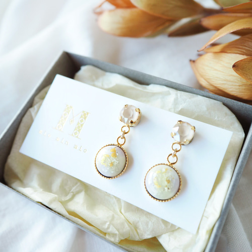 七宝焼 小春日和 ピアス ピアス（スタッド・一粒） mio min mio 通販 