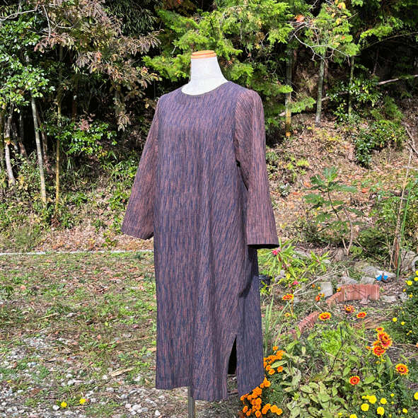 柿渋染め絣ワンピース22102 32,890円