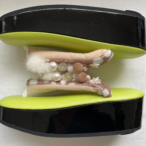 おてんば草履☆黒豹 （SOU・SOU） 