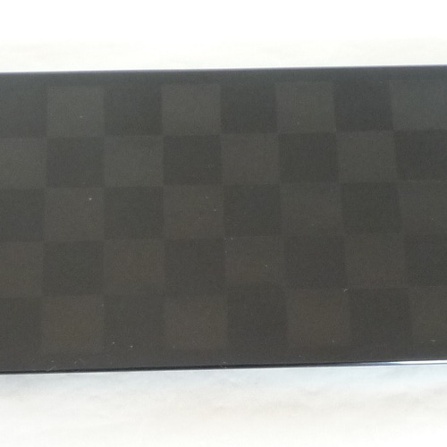 漆塗り黒市松模様長平皿