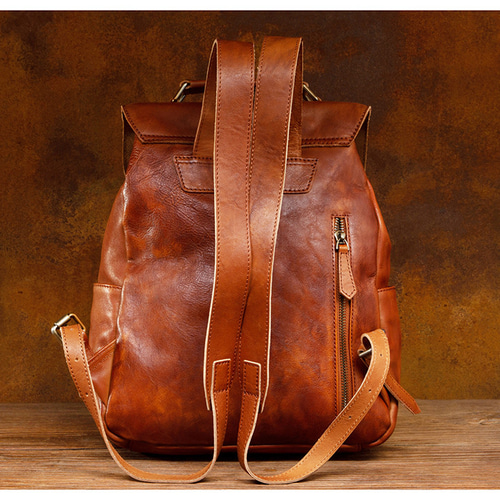 本革リュック 植物タンニン鞣し牛革のバックパック リュック・バック