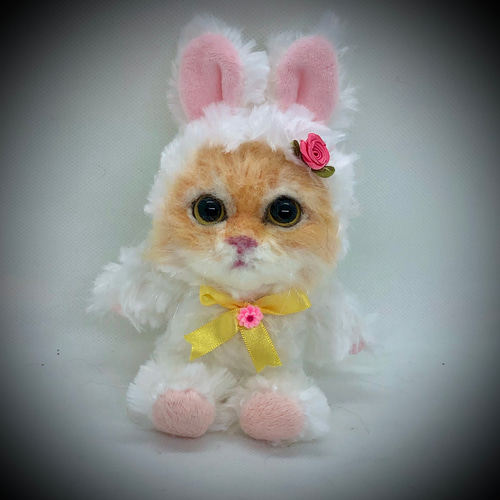 9000円→8500円値下げ中 愛猫さんのオーダーメイド うさぎの着ぐるみ猫  