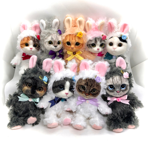 9000円→8500円値下げ中 愛猫さんのオーダーメイド うさぎの 9000円→8500円値下げ中 愛猫さんのオーダーメイド うさぎの